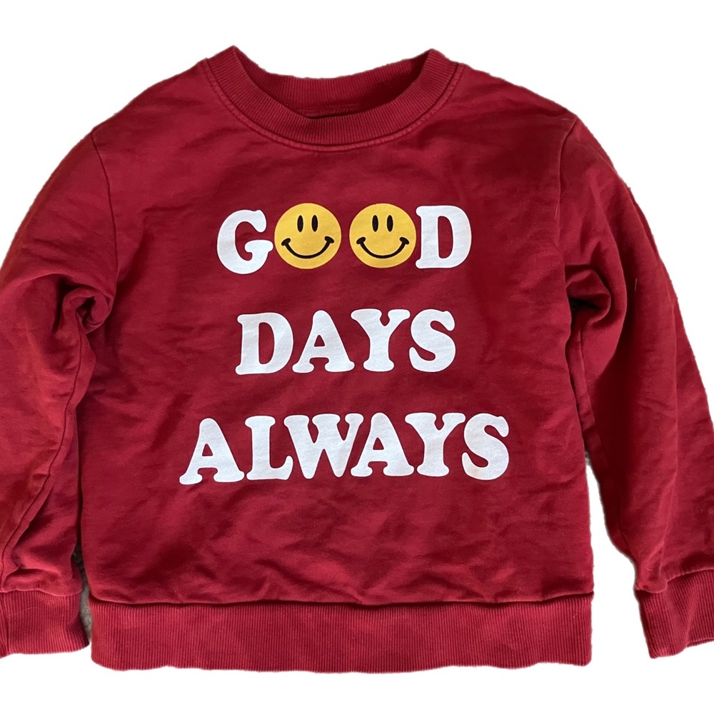 Tiny Whales made in LA Good Days Always sweatshirt, 5T